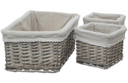 Mesa Set of 3 Willow Baskets